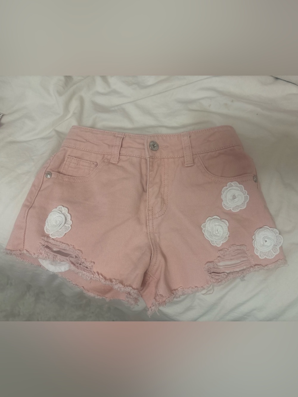 GUESS Blush Pink Denim Shorts new withouth tag never used
